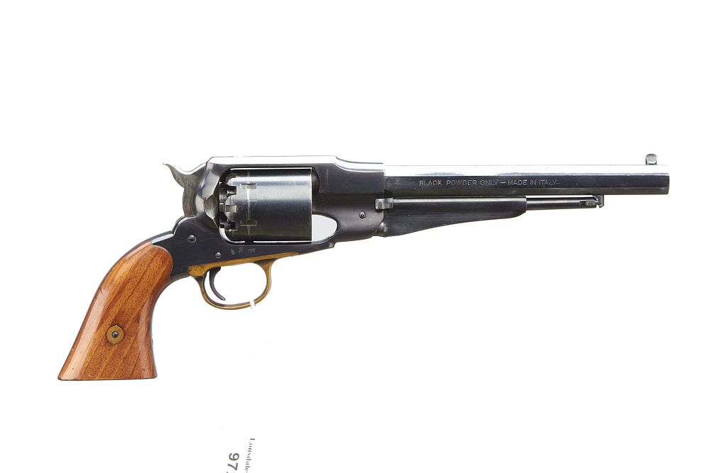 Lot 280: UBERTI
A Mod 1858 .44 BLACK POWDER REVOLVER Ser No 55296