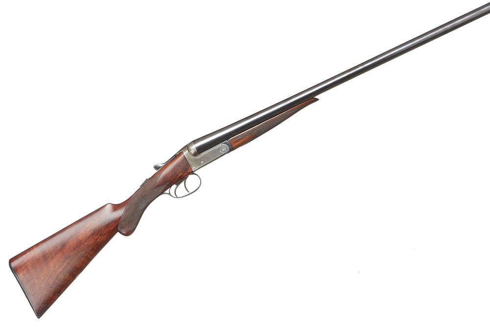Lot 522: Two 12 bore single barrel shotguns. A Webley...
