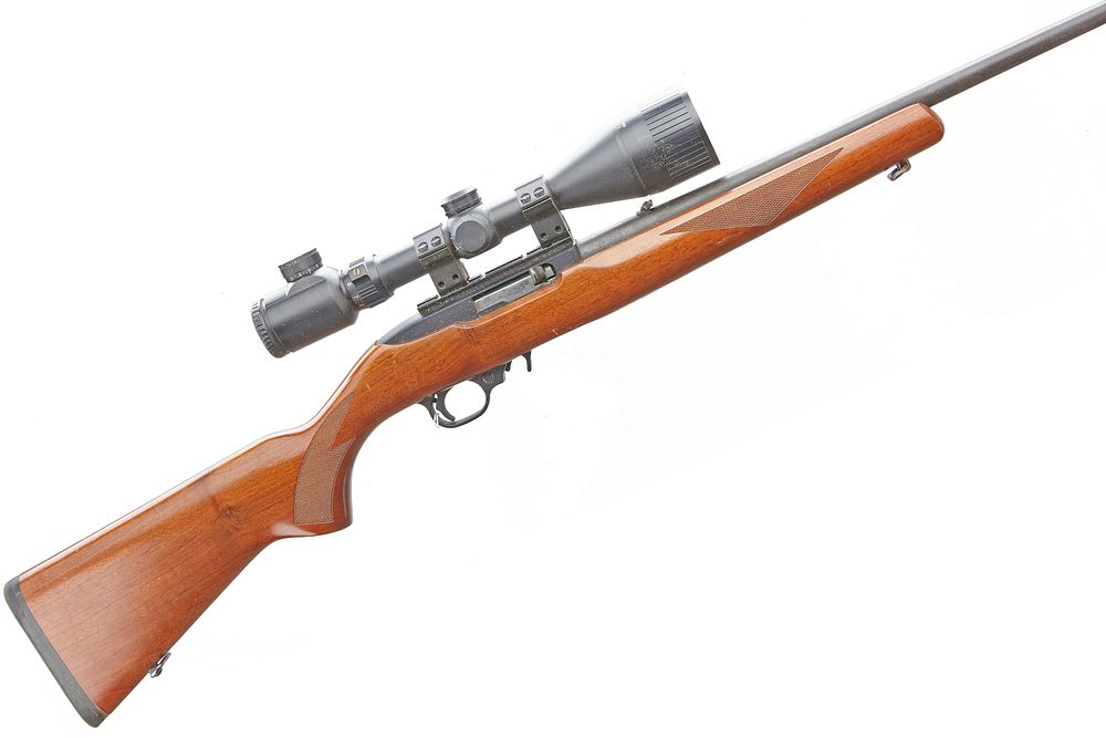 Lot 324: RUGER
A .22LR RUGER MODEL 10/22 SELF LOADING RIFLE. 
Ser No 351-79509.
