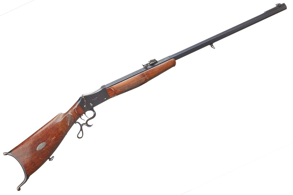 Lot 338: GRUNDER
A 7.5MM F.GRUNDER MARTINI ACTION SHOT TARGET RIFLE. Ser No 429.