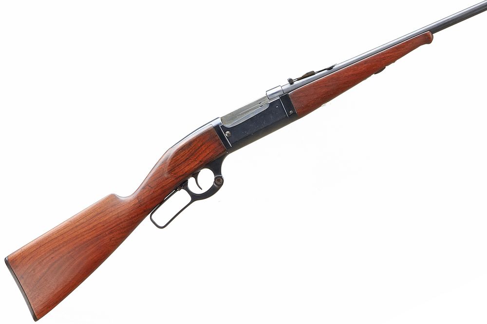 Lot 377: SAVAGE
A .22 H.P. SAVAGE MODEL 1899 LEVER ACTION RIFLE. Ser No 168118.