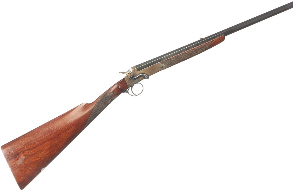 Lot 302: REILLY
A .22LR E.M.REILLY, OXFORD STREET, LONDON. SIDE LEVER SHOT RIFLE. Ser No 
 5029.
