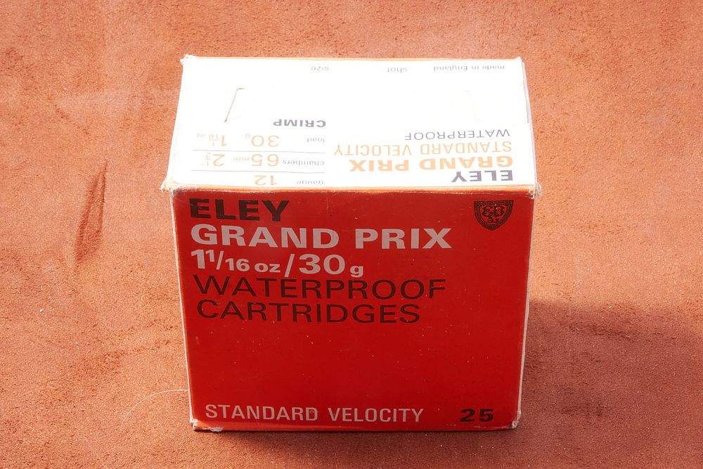 Lot 430: 12 BORE ELEY GRAND PRIX WATERPROOF CARTRIDGES, 25 OF
