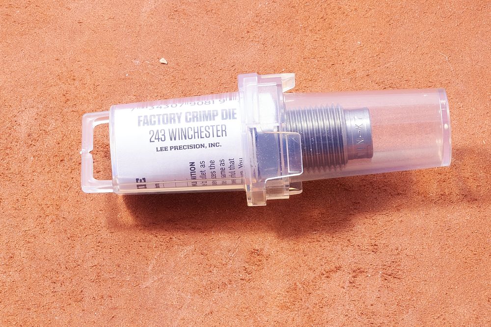 Lot 162: .243 WINCHESTER LEE FACTORY CRIMP DIE *UNUSED* SER. 90819