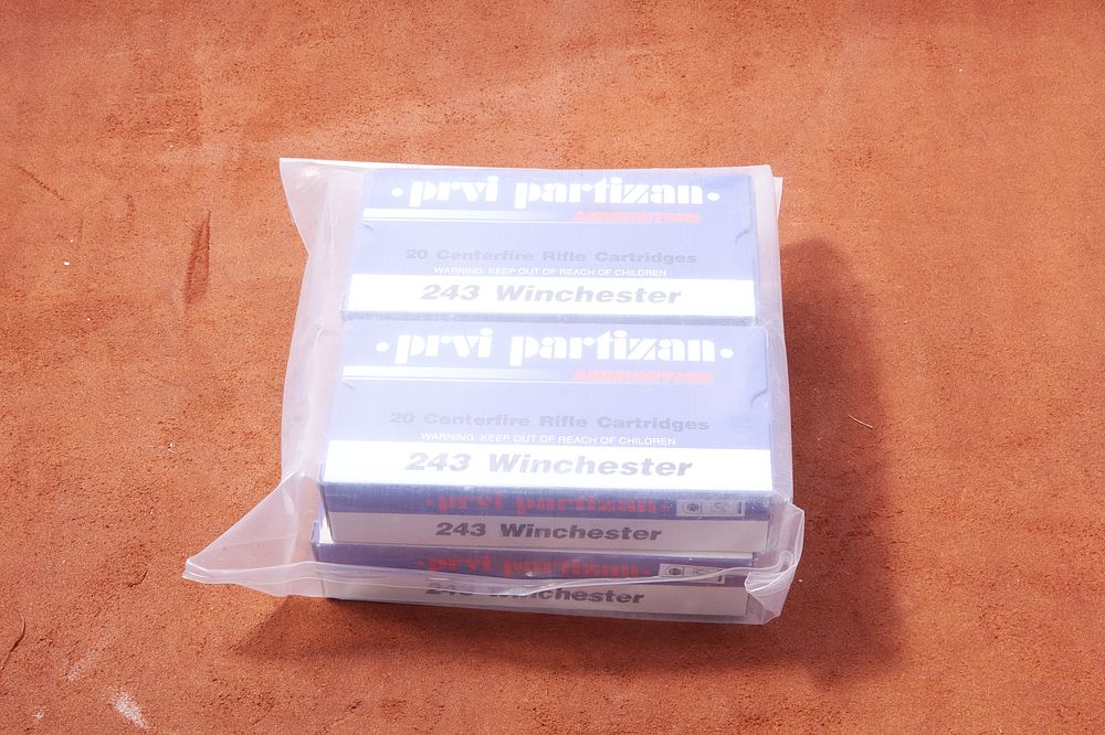 Lot 723: *UNOPENED* .243 WINCHESTER PRVI PARTIZAN AMMUNITON, 80 OF