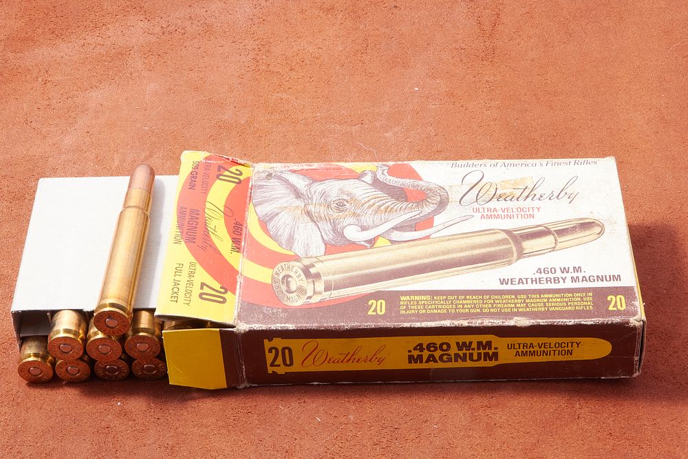 Lot 708: .460 WEATHERBY MAGNUM AMMUNITION, 20 OF