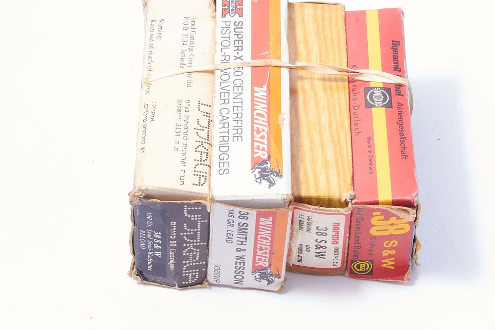Lot 703: MIXED LOT OF .38 S&W, 146 GR, 145 GR, 160 GR