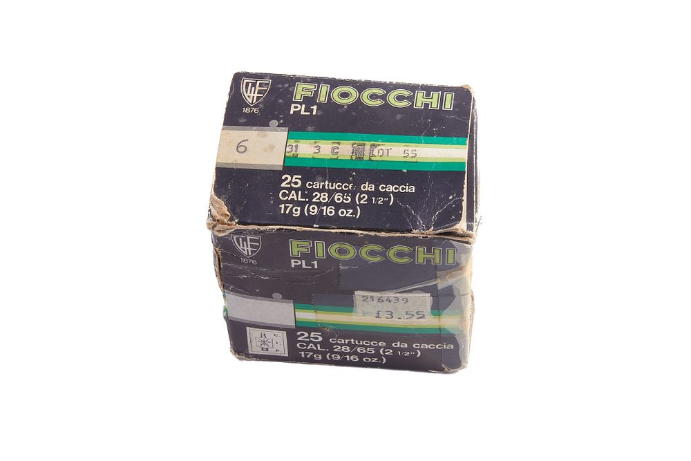 Lot 387: FIOCCHI 28 BORE CARTRIDGES, 15 OF