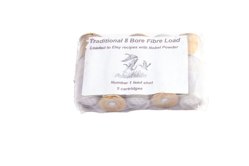 Lot 386: TRADITIONAL ELEY LOADED 8 BORE FIBER LOAD CARTRIDGES, 30 OF