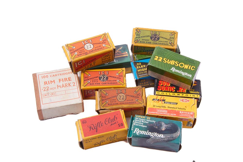 Lot 698: ASSORTED .22LR/ .22 SHORT BOXED