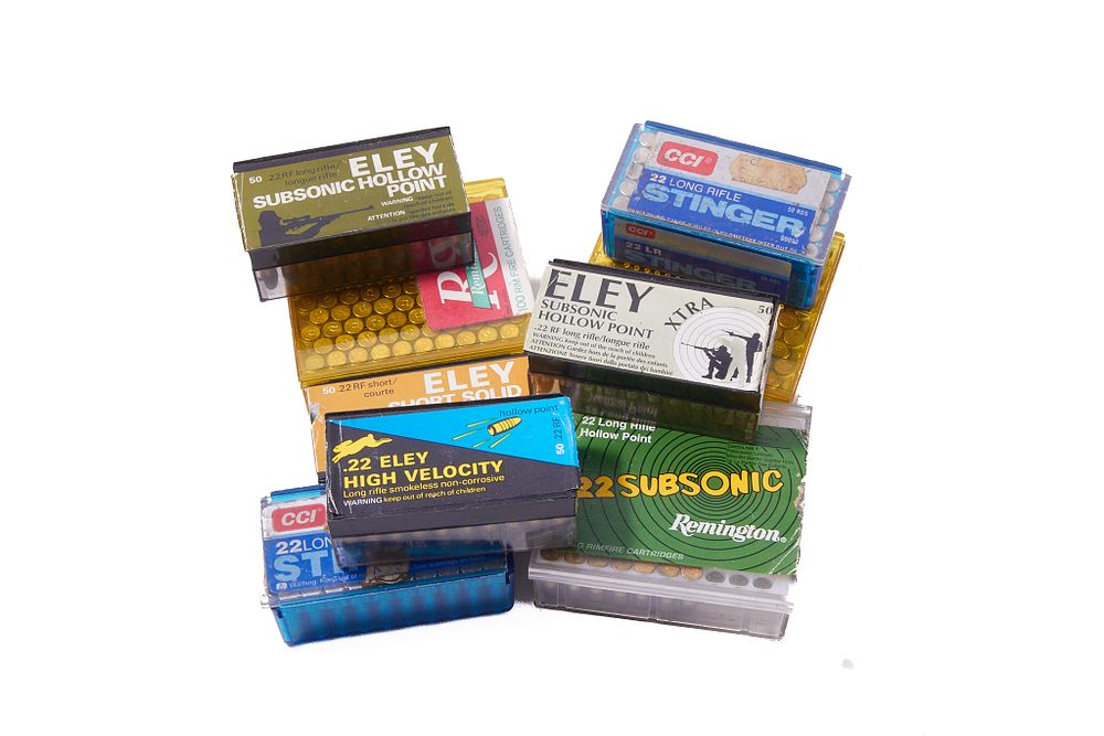 Lot 696: ASSORTED .22 LR/ .22 SHORT