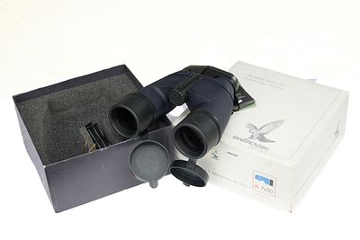 A PAIR OF HABICHT SL FERNGLASER 7 X 50 SWAROVSKI BINOCULARS. OPTICS VERY CLEAR. NEW. IN 