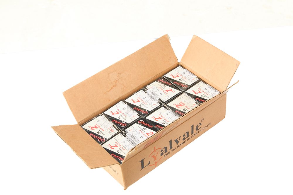 Lot 377: TWO HUNDRED AND FIFTY ROUNDS OF .410 2' CAL. SHOTGUN CARTRIDGES. IN ORIGINAL BOXES. BY LYALVALE.