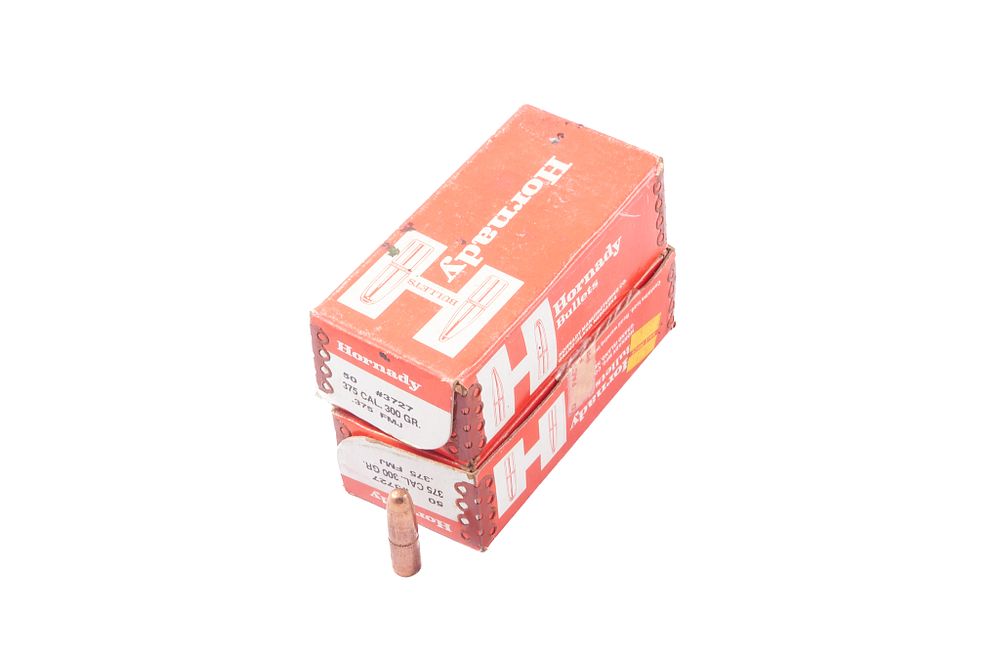 Lot 1582: HORNADY .375 BULLETS, 100 OF