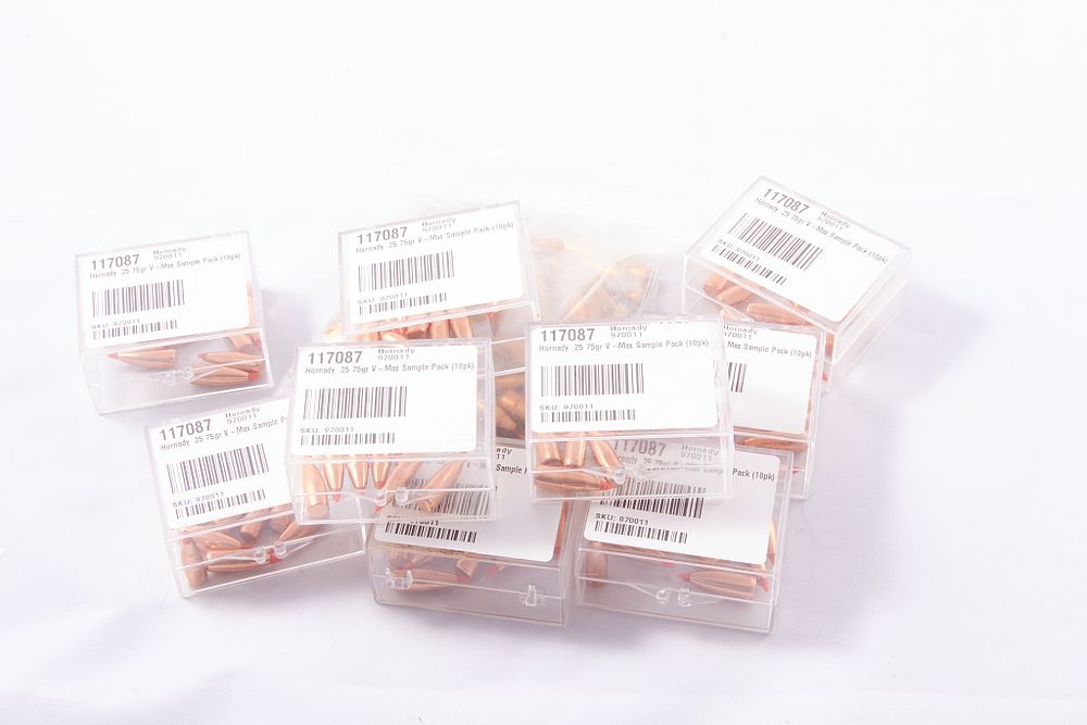 Lot 1561: ASSORTED BULLETS APPROX. 200, .308, .25,