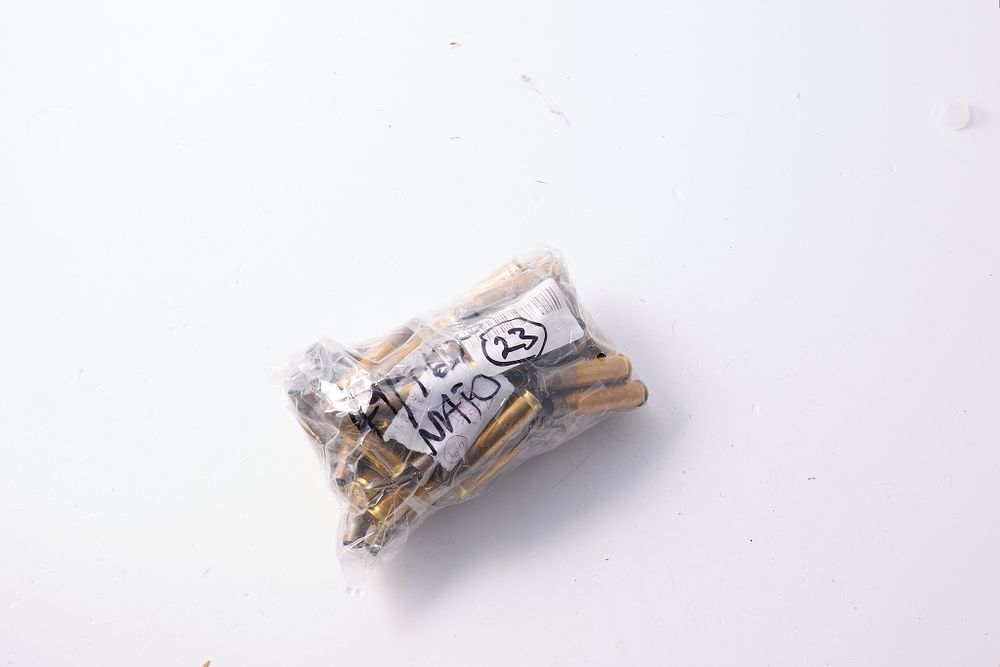 Lot 1416: 49 ONCE FIRED / PRE-USED 7.62 X 52 NATO CASES.