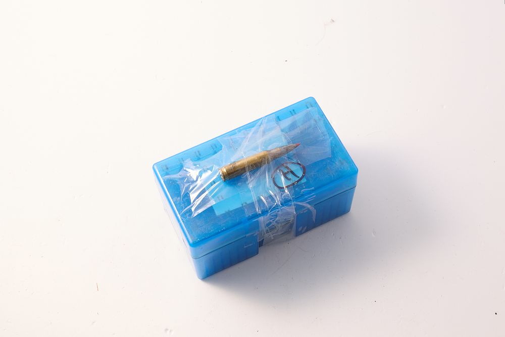 Lot 1335: / 50 ROUNDS OF .308 WINCHESTER 150 GRAIN HORNADY SST AMMUNITION IN MAINLY LAPUA BRASS. BLUE MIDWAY CARRY / STORAGE CASE.