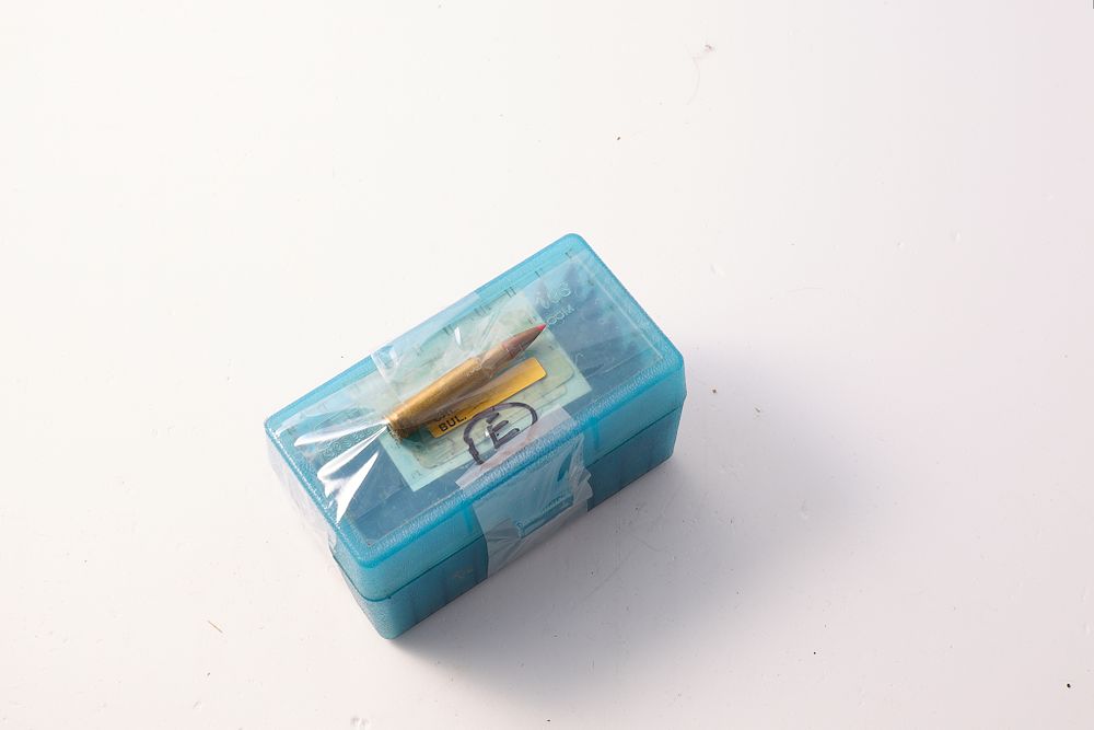 Lot 1328: 50 ROUNDS OF .308 WINCHESTER 150 GRAIN HORNADY SST AMMUNITION IN BLUE MTM CASE GUARD CARRY / STORAGE CASE.