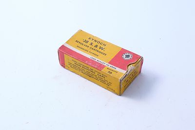 ANTIQUE KYNOCH .38 S&W CARTRIDGES, 50 OF. Sect 1 - FAC or RFD to buy this lot