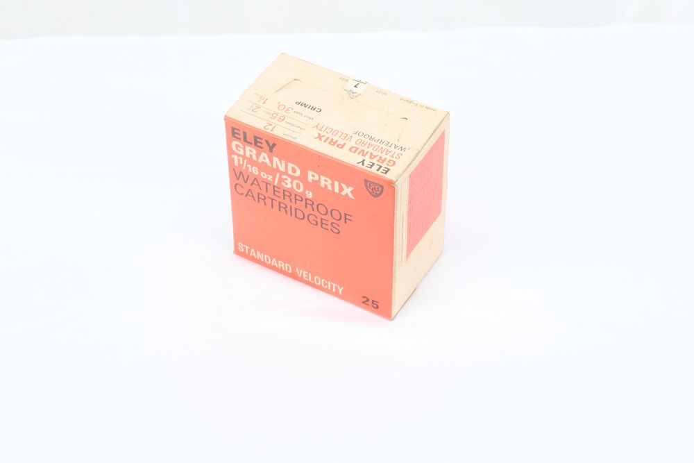Lot 361: ELEY GRAND PRIX 12 BORE CARTRIDGES, 25 OF