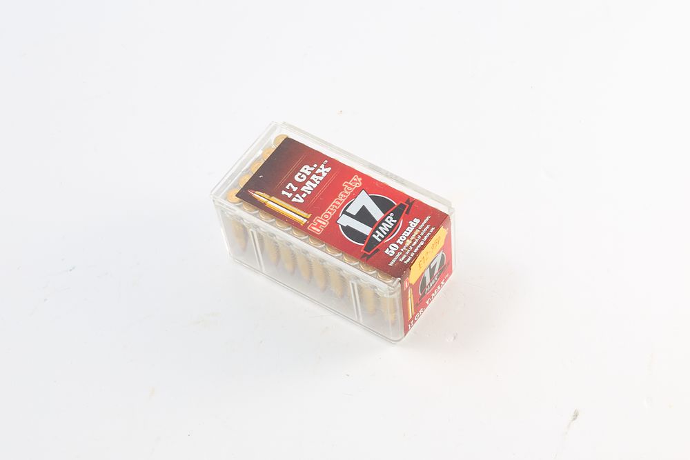 Lot 551: HORNADY .17 HMR V-MAX 50 OF