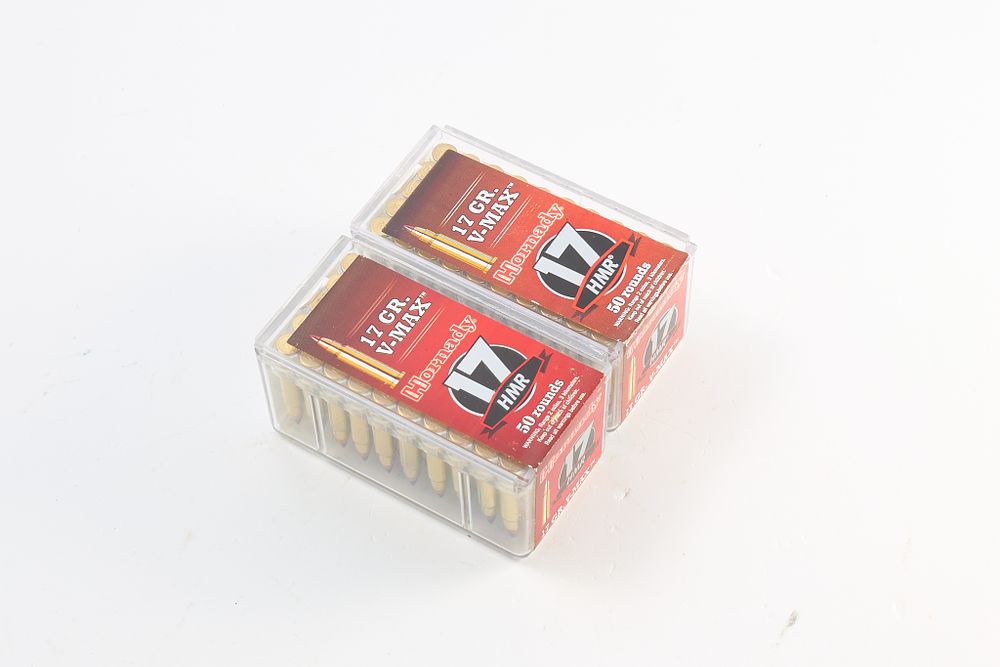 Lot 548: HORNADY .17 HMR V-MAX 100 OF