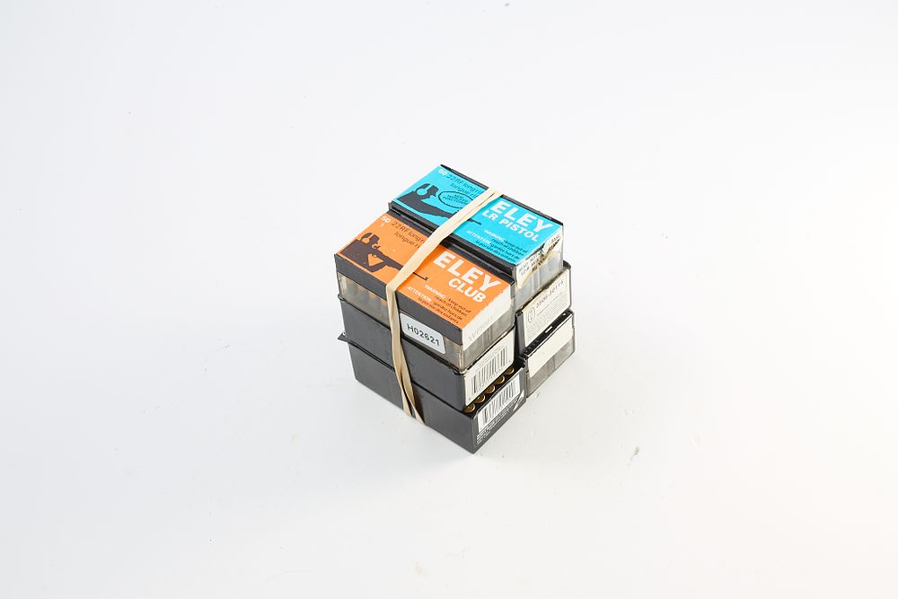Lot 767: THREE HUNDRED ROUNDS OF .22LR RIFLE CARTRIDGES. BY ELEY.