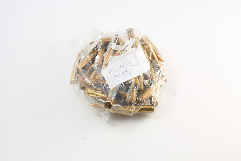 Lot 757: ASSORTED .308/ 7.62, 63 OF