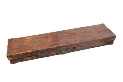ANTIQUE LEATHER SHOTGUN CASE