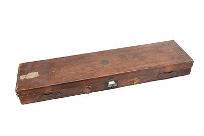 ANTIQUE LEATHER SHOTGUN CASE