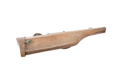 LEG OF MUTTON LEATHER CASE W/ LOCK