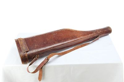 LEG OF MUTTON LEATHER CASE W/ STRAP