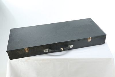 HARD LEATHER GUN CASE W DUAL LOCKS