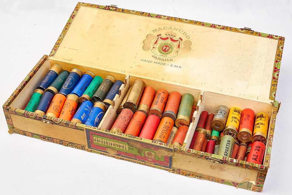 Lot 641: AN ECLECTIC BOX OF CARTRIDGES 
 MOSTLY 12-BORE SOME .410. PAPER, PLASTIC, SLUG, ELEY, TRENT, KYNOCH 
 SECT 1 FAC REQUIRED TO BID ON THIS ITEM