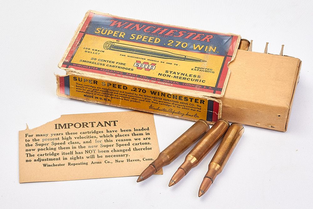 Lot 644: WINCHESTER SUPER SPEED .270 WIN 20 OF
