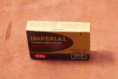 12 BORE IMPERIAL "POLY KOR" SLUGS, 5 OF. Sect 2 - Shotgun Certificate / RFD to buy this lot