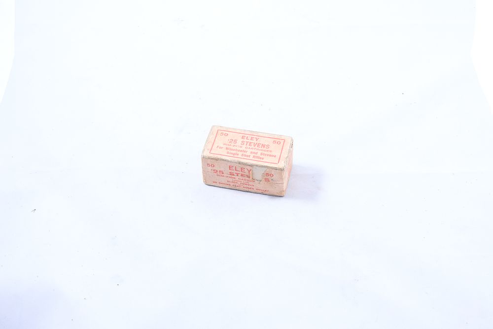 Lot 666: AN UNOPENED .25 STEVENS ELEY, 50 OF