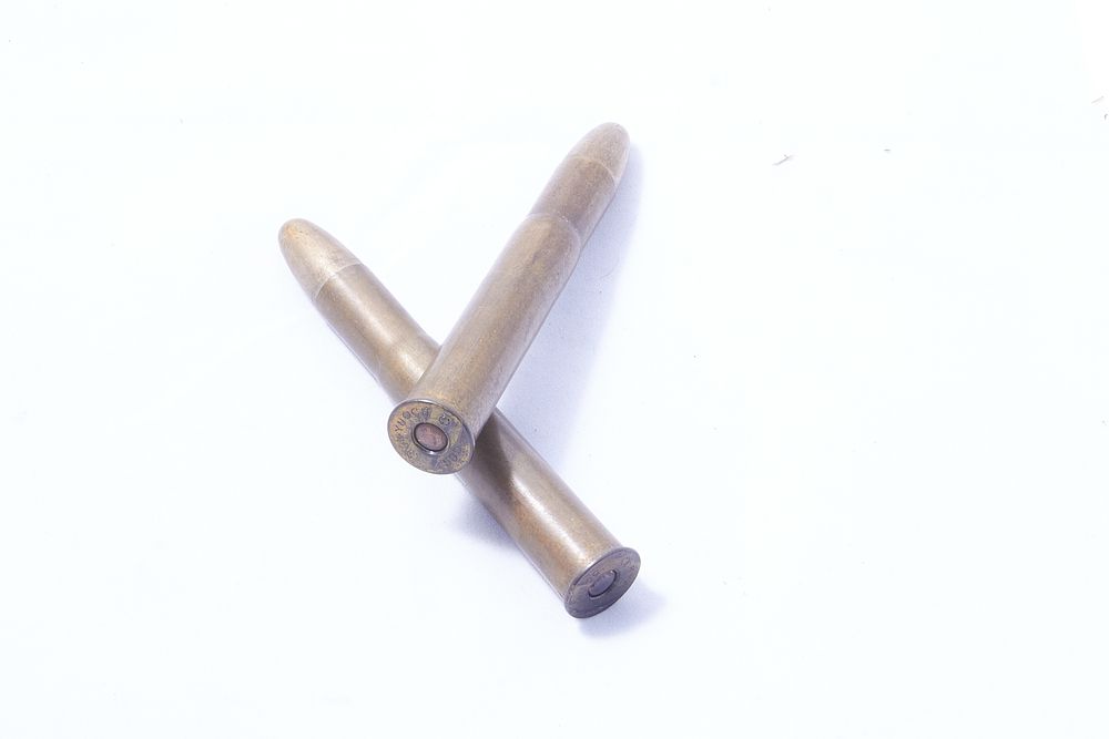 Lot 684: VERY EARLY PRE PRODUCTION .470 NITRO PROOF CARTRIDGES, 2 OF