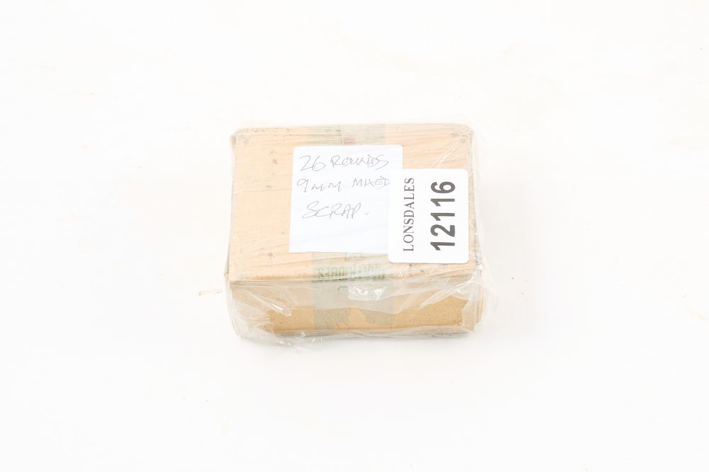 Lot 262: 9MM MIXED 26 ROUNDS;