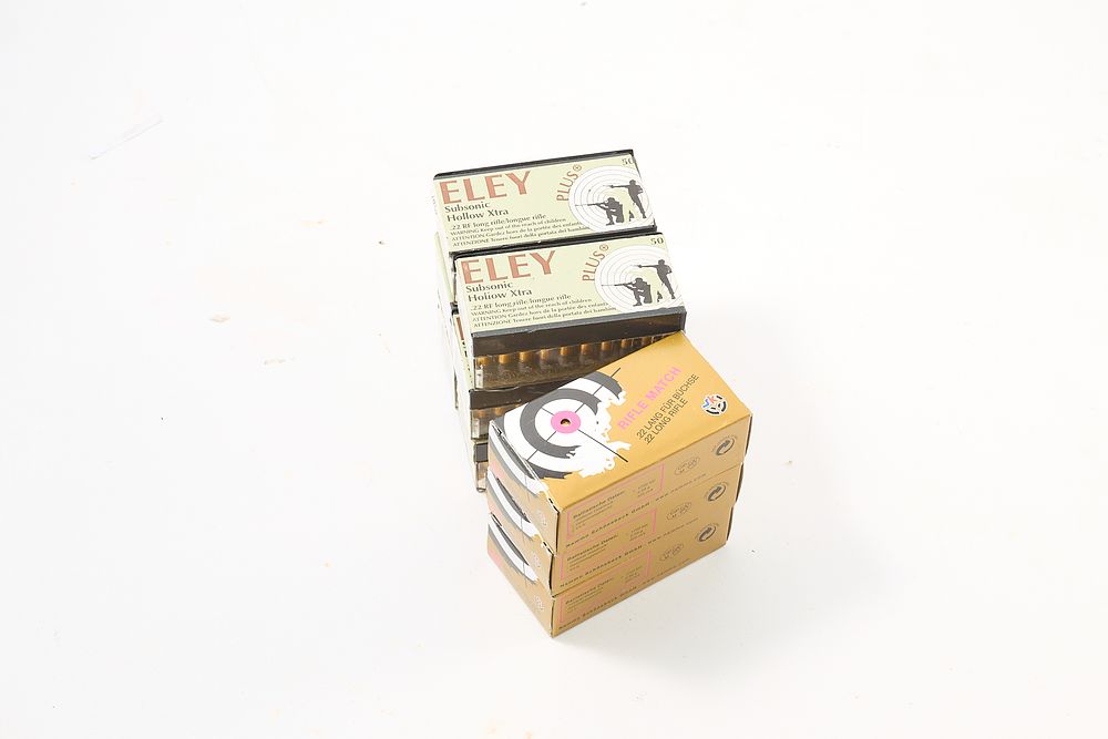Lot 271: .22LR ELEY 300 of, SK 150 of;