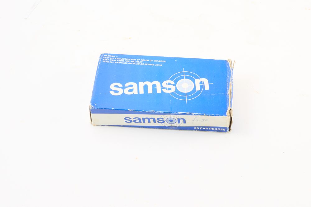Lot 283: .308 WIN 150 GR. S.P.-B.T. SAMSON ITEM # 701-84 20 ROUNDS;