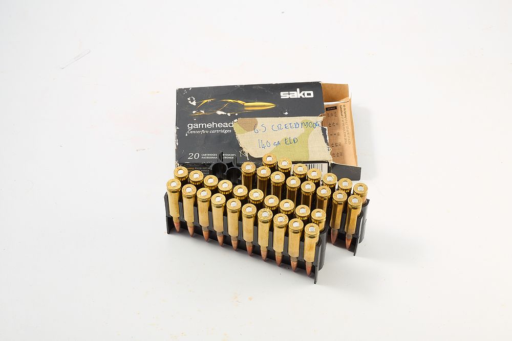 Lot 295: 6.5 CREEDMOOR 140 gr ELD SAKO 35 of;