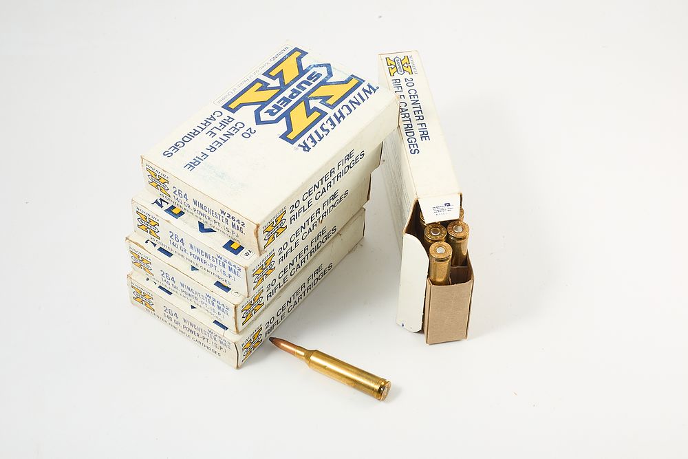 Lot 382: .264 WIN MAG 140gr 100 of;