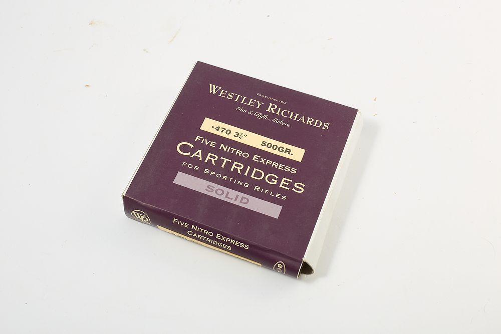 Lot 383: .470 3 1/4" 500 gr WESTLEY RICHARDS UNOPENED 5 of;