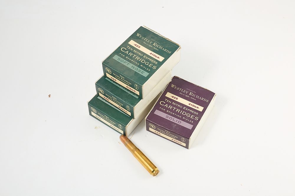 Lot 390: .425 410 gr WESTLEY RICHARDS 31 of;