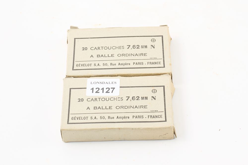Lot 412: 7.62MM GEVELOT 40 ROUNDS;