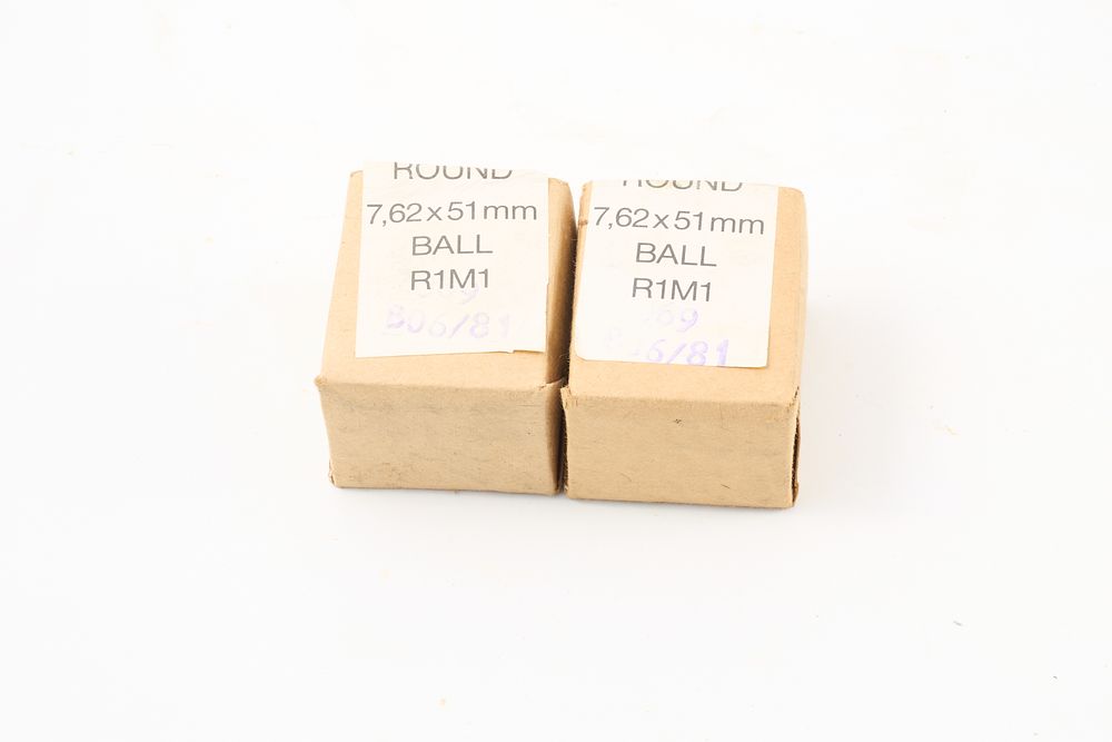 Lot 418: 7.62 X 51MM BALL R1M1 40 ROUNDS;