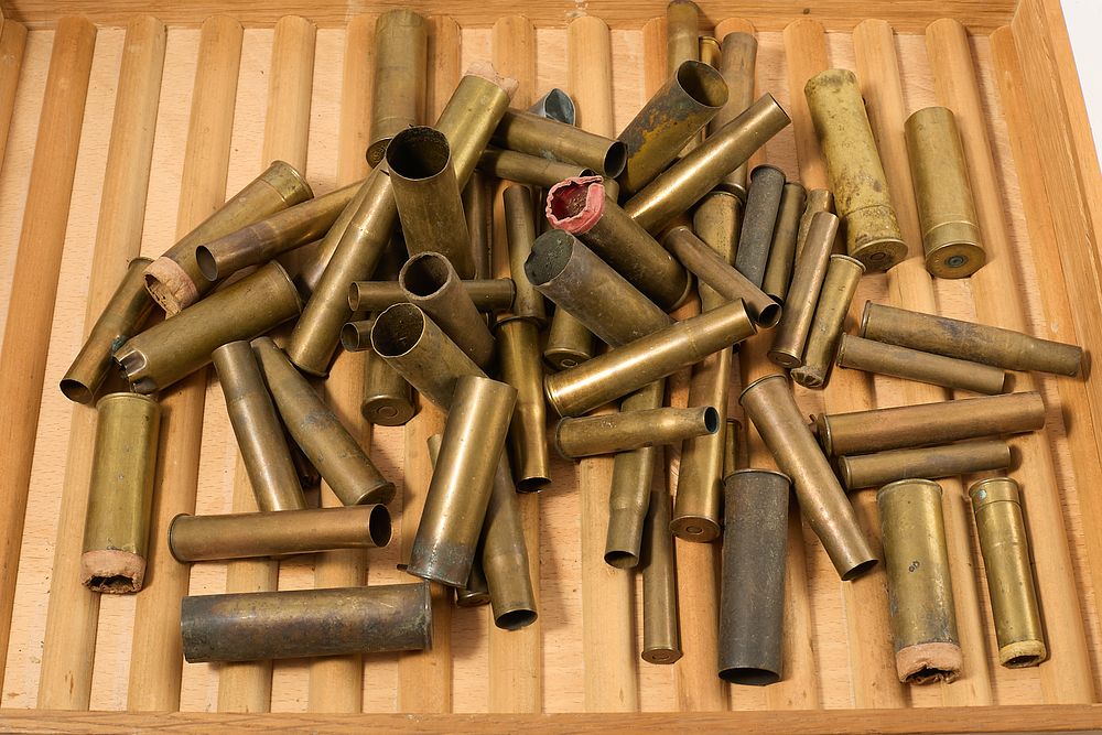Lot 695: ASSORTED BRASS CASES;