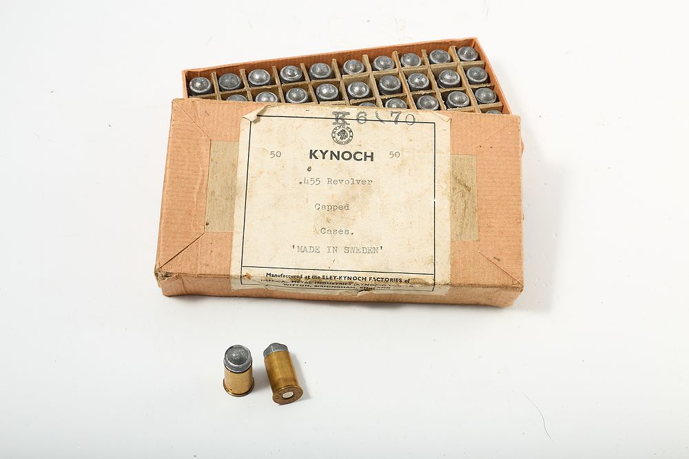 Lot 701: .455 KYNOCH MADE IN SWEDEN 50 of;