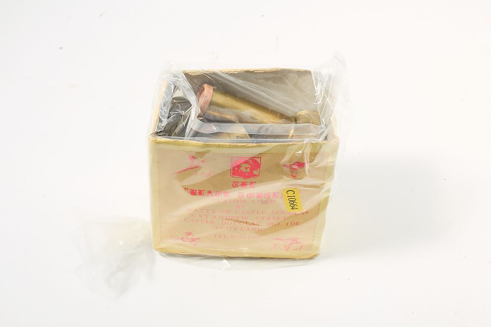 Lot 811: 12 RDS OF 12-BORE PURDEY HEADSTAMP GROUSE EJECTOR BRASS CASED SHOTGUN CARTRIDGES